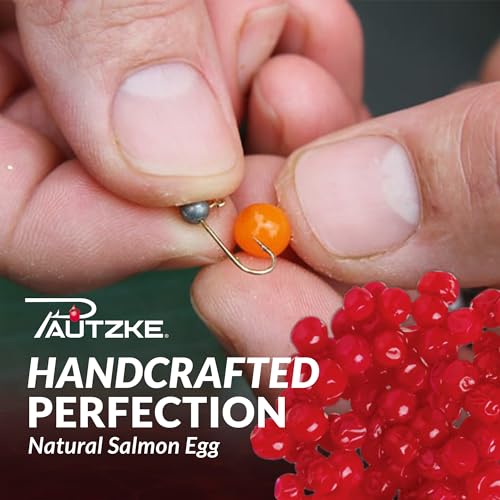 Pautzke Balls O' Fire Salmon Eggs Bait - Real Salmon Eggs for Trout Fishing, Soft Fish Eggs for Salmon Fishing, Can Be Used as Single Egg Salmon Bait or Salmon Egg Sacks - color: Tyee