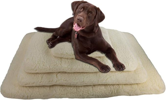 ActiveDogs Hi Loft Sherpa Faux Lambskin Dog Bed - X-Large 36"x50" - Orthopedic & Machine Washable - Double Layered