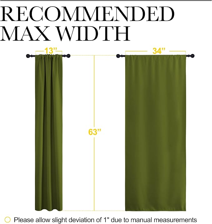 NICETOWN Bedroom Curtains Draperies