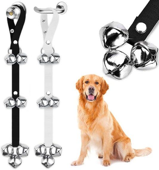BLUETREE 2 Pack Dog Doorbells Premium Quality Training Potty Great Dog Bells Adjustable Door Bell Dog Bells for Potty Training Your Puppy The Easy Way - 7 Extra Large Loud 1.4 DoorBells