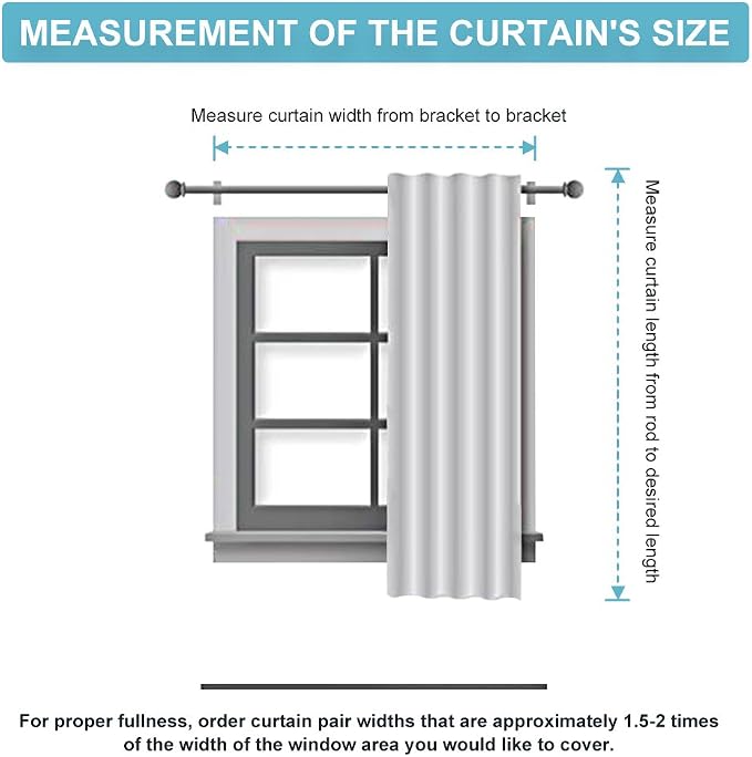 RYB HOME Blackout Curtains & Drapes