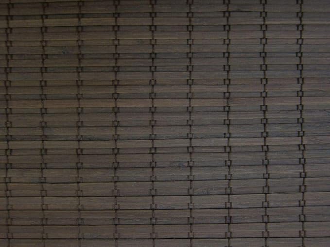 Cordless Woven Wood Roman Shades, 33W x 48H, Eastfield Umber, Sizes 20-72 Wide