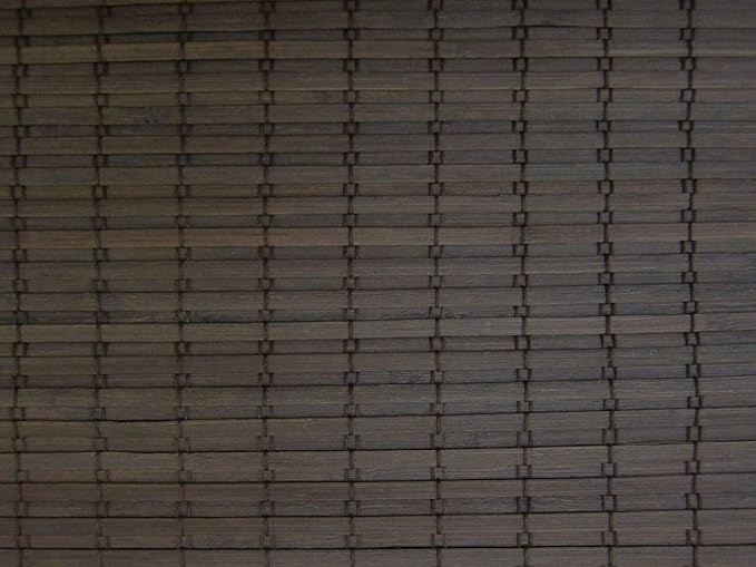 Cordless Woven Wood Roman Shades, 39W x 72H, Eastfield Umber, Sizes 20-72 Wide