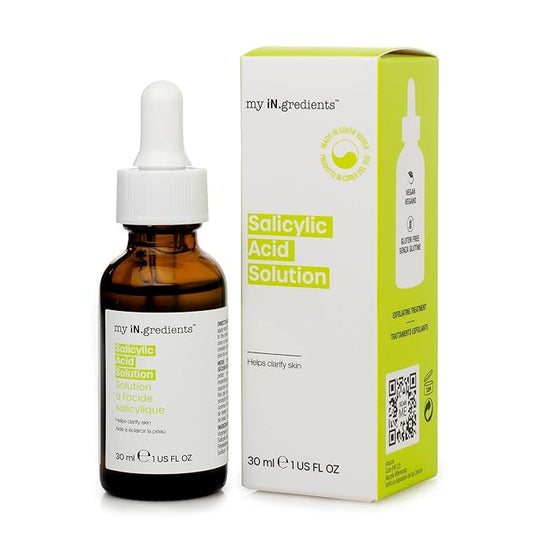 Masque Bar My Ingredients Salicylic Acid Solution - Exfoliating Solution For Face - Healing Acne Spot Treatment For Blemish Prone Skin, Korean Skincare - 1Fl oz