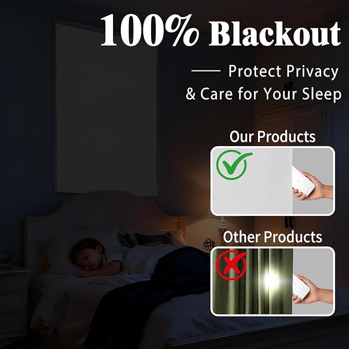 Self-Adhesive Complete 100% Blackout Curtain