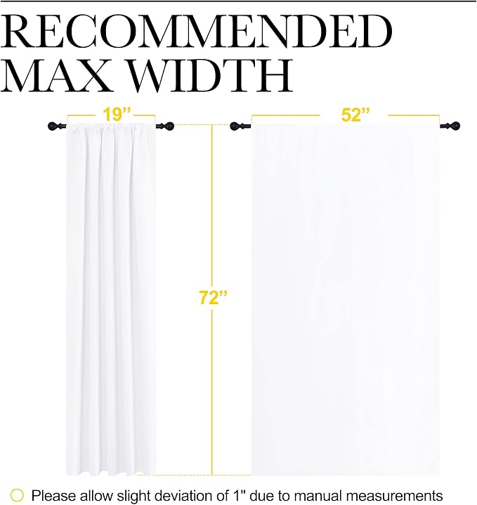 NICETOWN 50% Light Blocking Kitchen Curtains