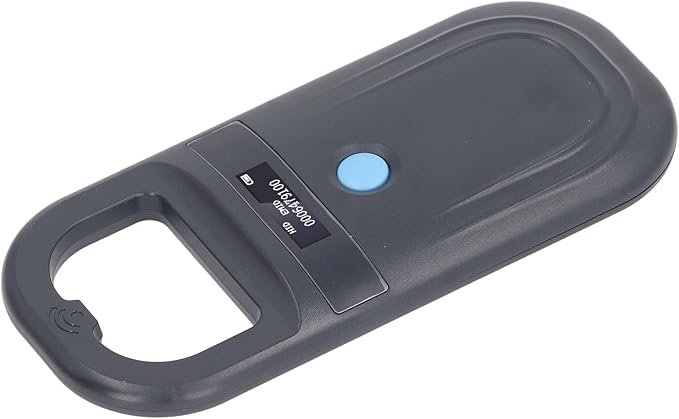 Animal ID Reader, USB Rechargeable Handheld Pet Microchip Scanner with OLED Display and 128 Data Storage for Dog and Cat Identification