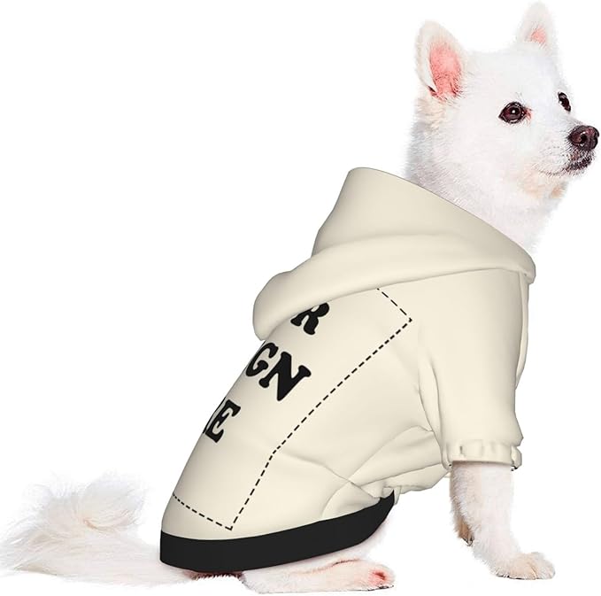 Dog Clothes, Custom Dog Hooded Sweatshirt, Personalized Pet Costume Robe Shirt with Text/Image/Club Name/Pet Shop Logo for Small Medium Large Dogs and Cats, CreamYellow, XXS