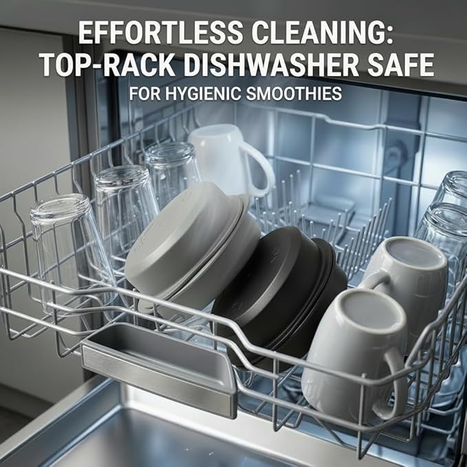 Accessories for Ninja Blast, 2-in-1 Portable Lid & Blade Cover Set Leakproof Dishwasher Safe Replacement Lids, Compatible for Ninja Blast Personal Blender BC100, BC151, CL155 Series (gray)