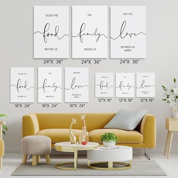 GUBIYU Black and White Dining Room Decor