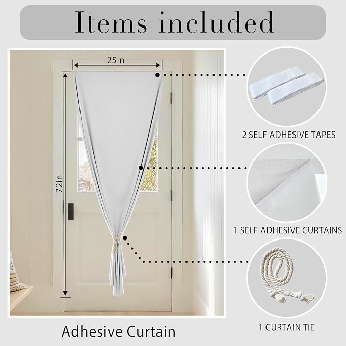 Self-Adhesive Complete 100% Blackout Curtain