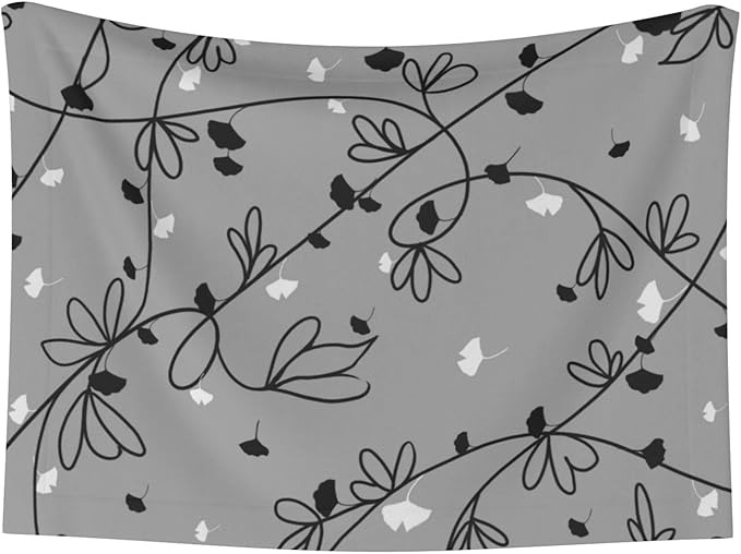 Floral Throw Blanket - Ginkgo Leaf Vine Blanket for Dog Cat Pet Blankets 23x16 for Couch Sofa Bed