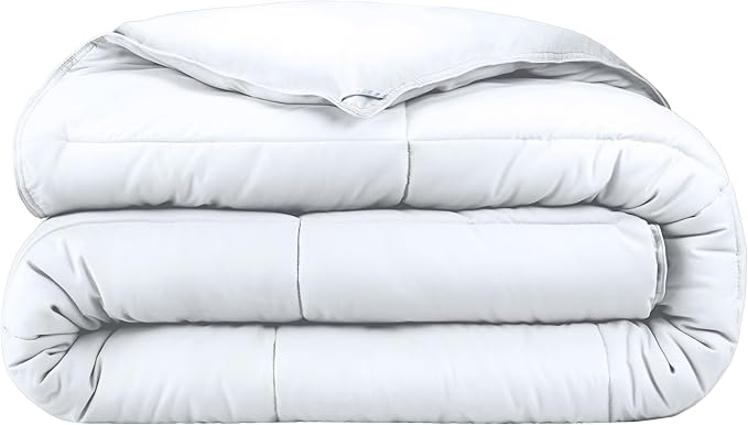 Bare Home Duvet Insert Comforter - Full Size - Goose Down Alternative - Ultra-Soft - Premium 1800 Series - All Season Warmth - Bedding Comforter (Full, White)