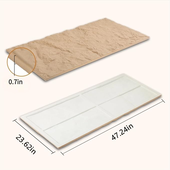 Stone 3D Wall Panels, 23.6"*47.2" Wall Paneling