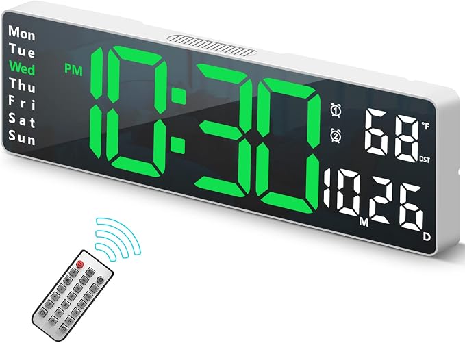 Digital Clock, Digital Wall Clock