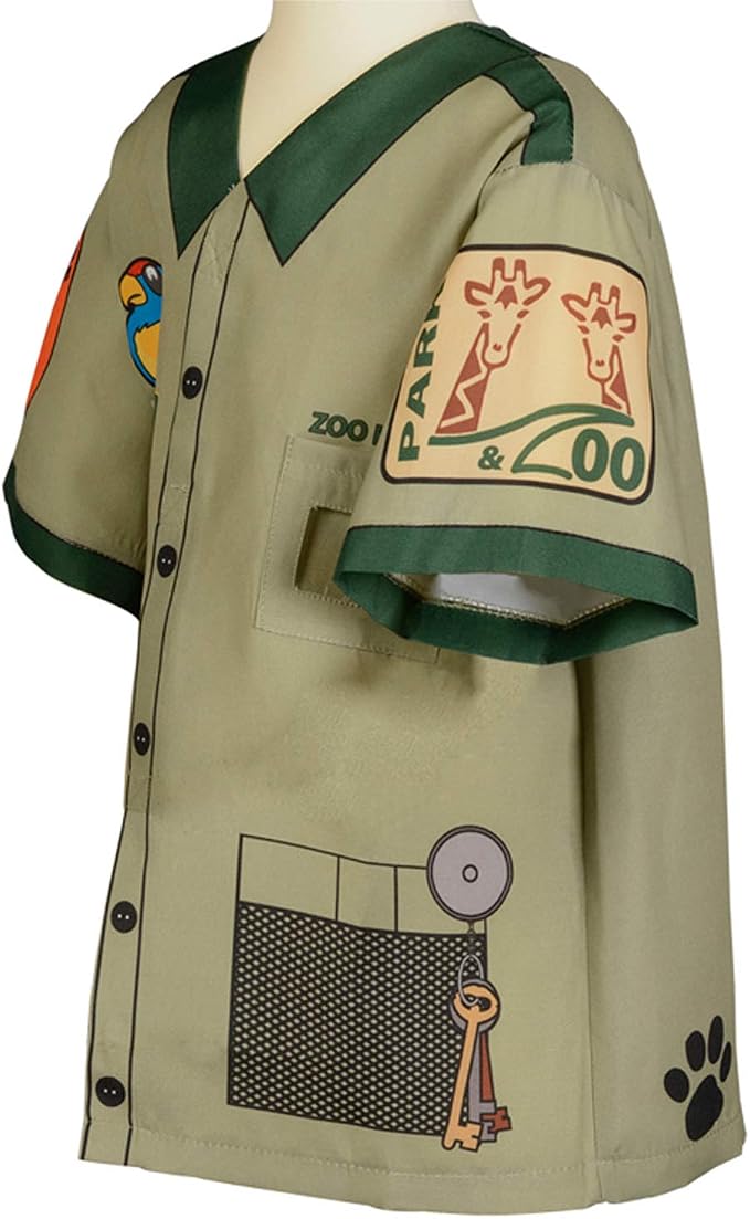 Aeromax My 1st Career Gear Zoo Keeper Top Green, One Size