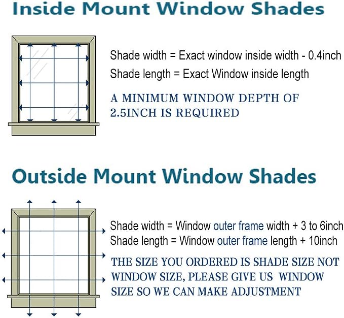 Letau No Drill No Tools Cordless Wood Window Shades Blinds, Bamboo Light
