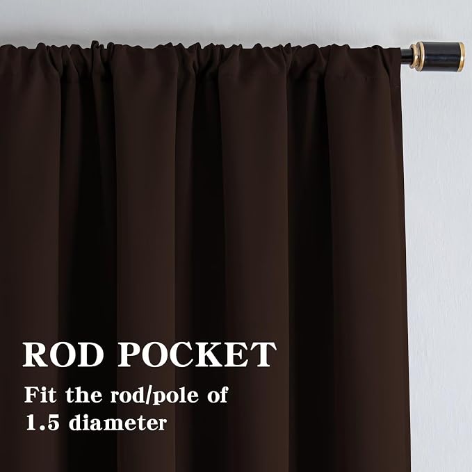 IGEMAEVE Blackout Curtains for Bedroom 1 Panel, Custom Curtains Thermal