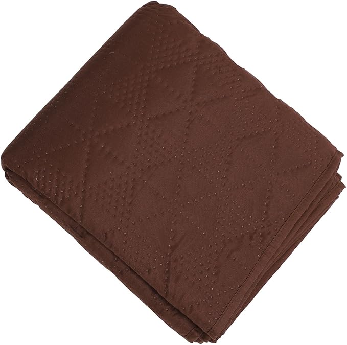 Dog Bed Cover, Slip Washable Pet Blanket, Double Sided Material with Non Slip Bottom, Sofa Couch Furniture Protector for Cat Puppy, Brown Polyester (52x82inch)