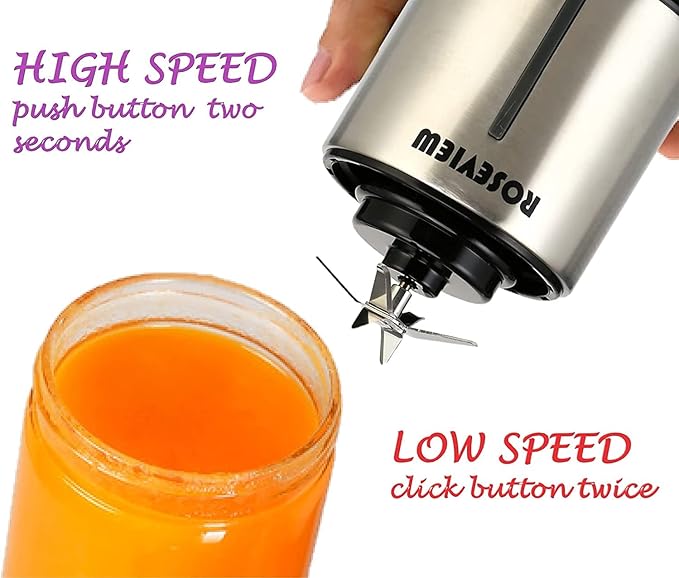 Portable Smoothie blender Glass bottle Mini USB rechargeable 2 battery Handheld Shakes blend Cup USB juicer Cordless Personal smoothies maker blender bottle mixer