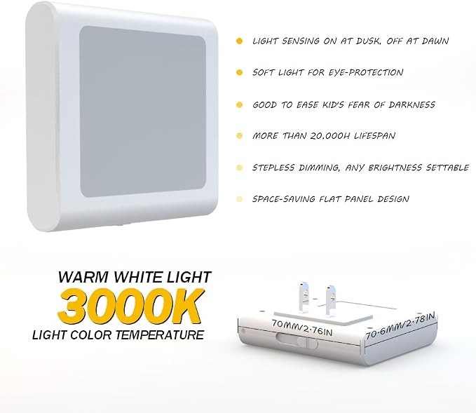 MAZ-TEK Plug in Dimmable Led Night Light