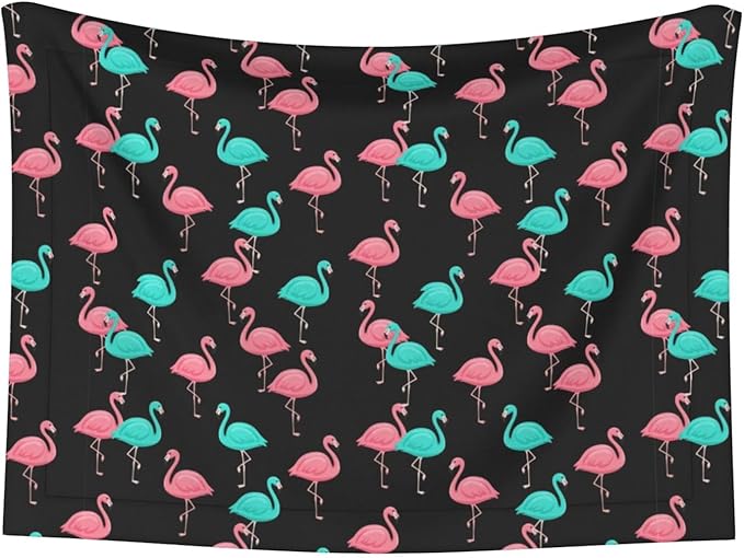 Reversible Plush Pet Blanket for Puppies Kittens, Flamingo Pattern, Double Sided Gentle Dot Texture for New Pets Adjusting to Home Environment Softly