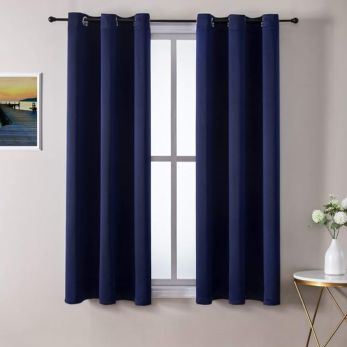 ChrisDowa Blackout Curtains 48 inches Long