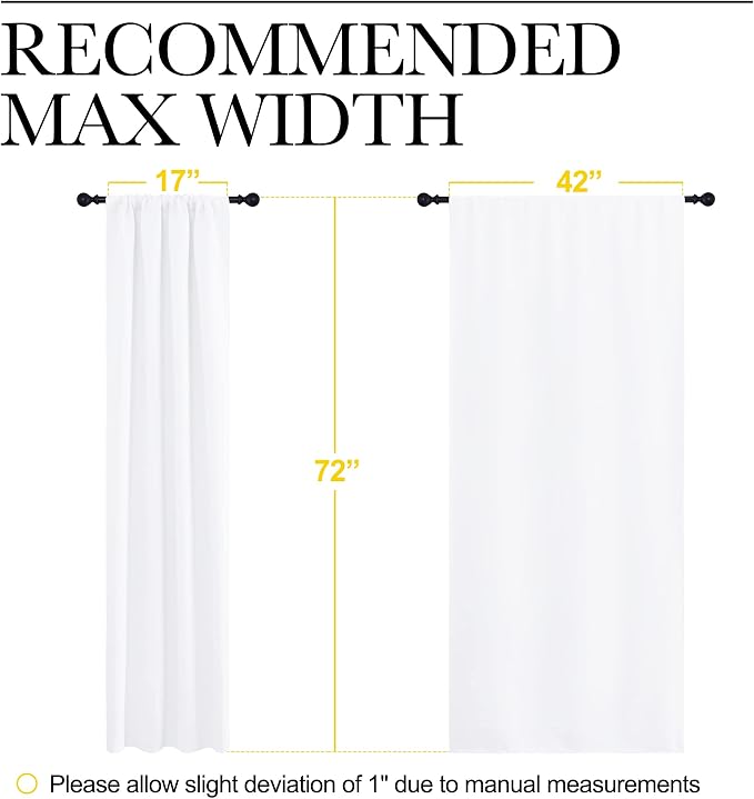 NICETOWN 50% Light Blocking Kitchen Curtains