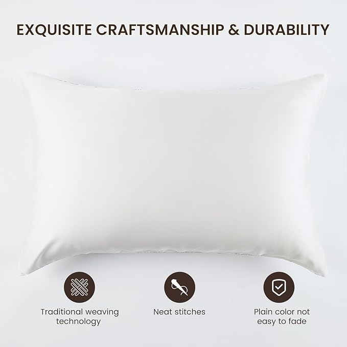 THXSILK Dandelion Style 6A+ Grade Mulberry Silk Pillowcase for Hair and Skin, 22 Momme Silk Pillow Case with Hidden Zipper, Organic Silk Pillowcase Standard Size 20x26 inches, 1PC, Dandelion