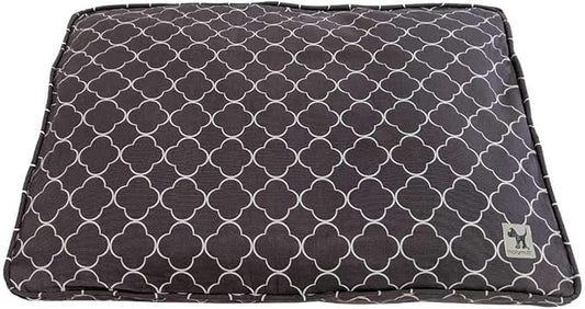Molly Mutt Sheepy Wool Crate Mat - 100% Cotton Canvas Cover with Temperature-Regulating 100% Natural Wool-Filled Insert Dog Bed - Soft & Supportive Bed - (48"x30"x2.5", Clark Gable)