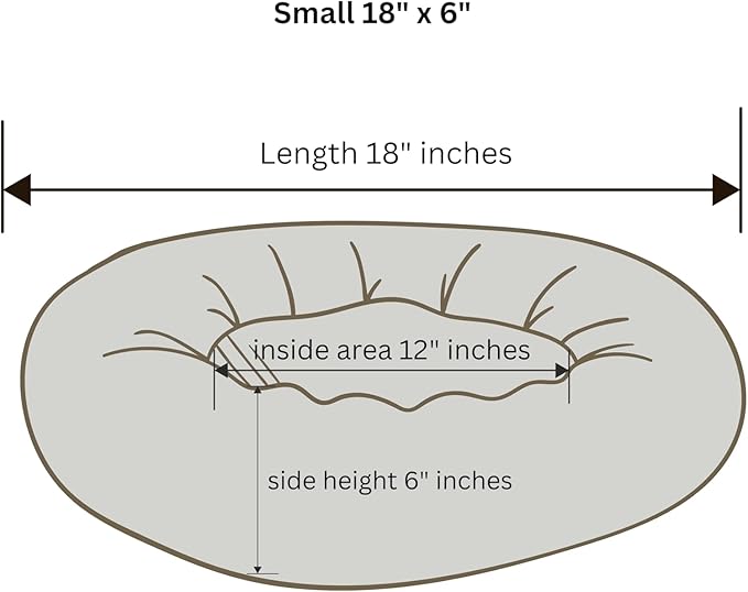 Organic Cotton Canvas Dog Bed: Removable Cover, Natural Fill - Made in USA (Sage Green, X Small 18" x 6" inches)