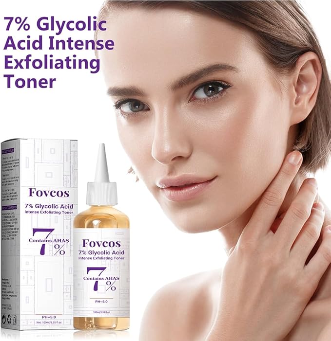 7% Glycolic Acid Toner, 7% Glycolic Acid Toner for Diminishing Acne Marks, Pore Tightening and Skin Hydration