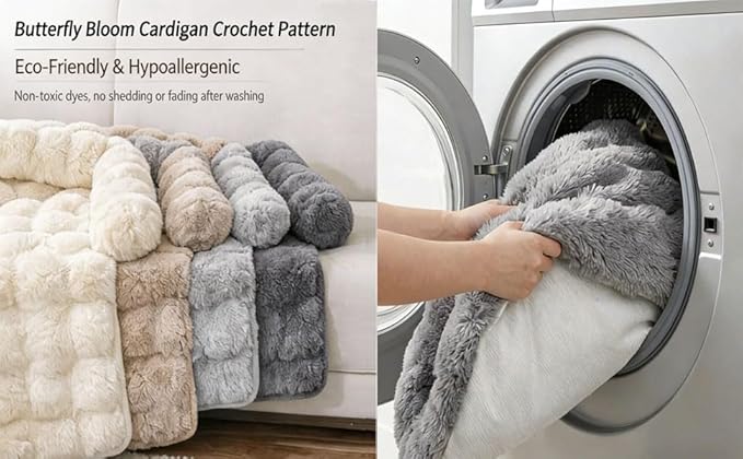 Dream Cloud Pet Sofa Bed, Washable Non-Slip Fluffy Plush Dog Mat for Furniture Protector Mat for Sofa Car & Floor for Small Medium Dogs & Cats (White)