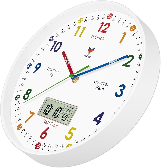 Foxtop Digital and Analog Learning Clock
