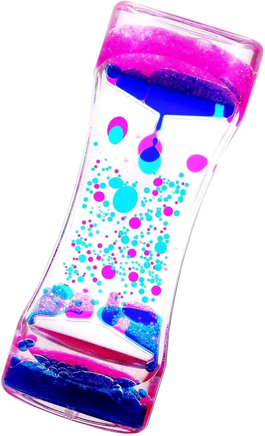 2 Pack Liquid Motion Bubbler - Fidget Tubes for Stress Relief - Calming Visual Play for School, Home, Office, Holoday Stocking Stuffer - Calming Sensory Toys for Kids with Autism or Special Needs