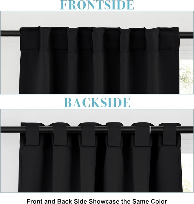 RYB HOME Bathroom Curtains Blackout