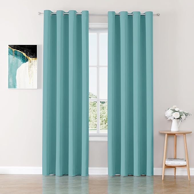 ChrisDowa Blackout Curtains 90 inches Long