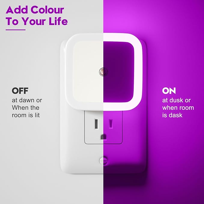 Sujeet Night Light, Night Lights Plug into Wall 8-Pack, Nightlight Plug in