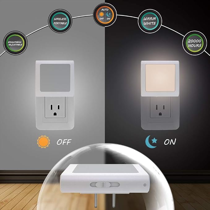 MAZ-TEK Plug in Dimmable Led Night Light