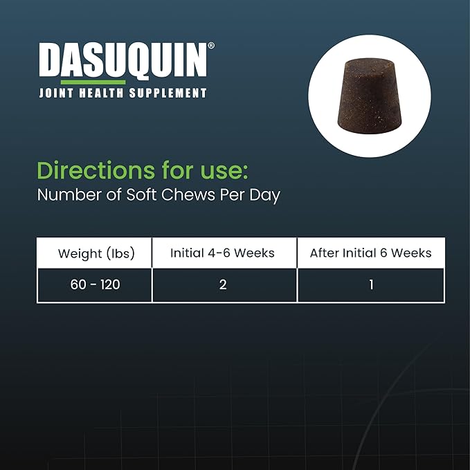 Nutramax Laboratories Dasuquin with MSM Soft Chews, Large Dog, 150 Count, brown