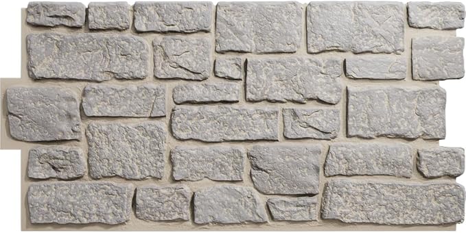 EverStone Cobblestone Faux Stone Panel, Birch Color