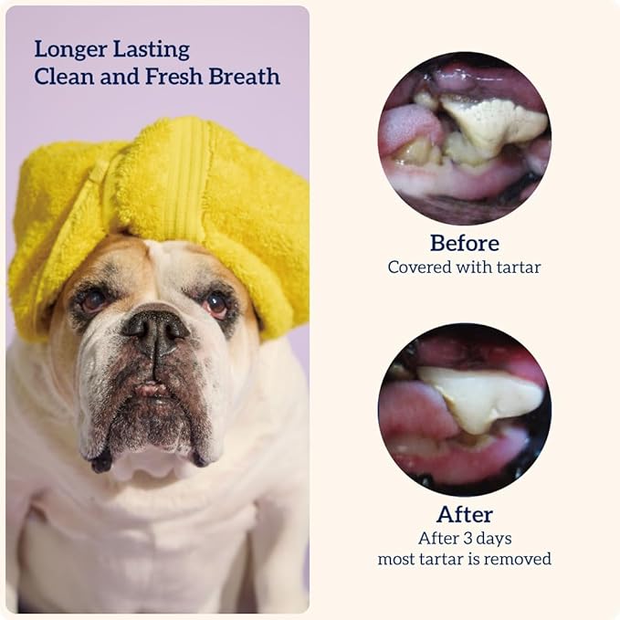 Groovies Flexible, Built to Last Dog Dental Chews, Contact-Cleaning Design Supporting Tartar Control & Fresh Breath, Oral Care Treats, USA Manufactured, Patented DentalFit Tech, XLarge Dogs, 18 Chews