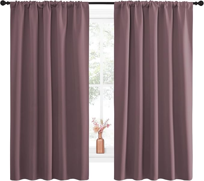 NICETOWN Blackout Curtains for Living Curtains, Room Darkening Curtains &