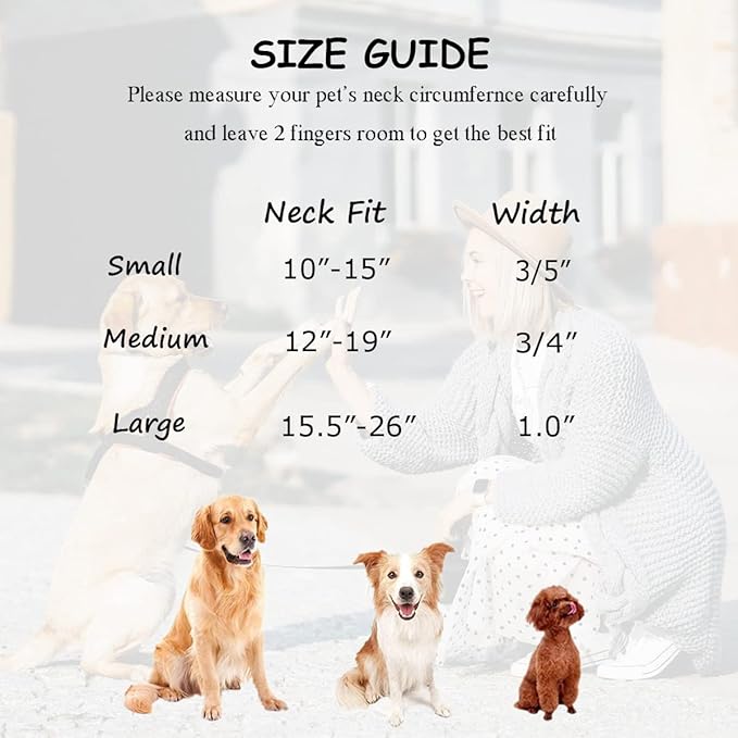 Soft Cotton Dog Collar with Metal Buckle Adjustable Heavy Duty Comfy Corduroy Collars for Small Medium Large Dogs,White,Small