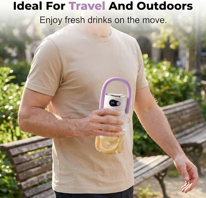Portable Personal Blender, 33oz BPA-Free Travel Juicer Cup, 18000RPM Cordless Electric Blender for Smoothies Shakes, USB-C Rechargeable Leakproof Bottle with Sip Lid, Detachable Easy to Clean (Green)