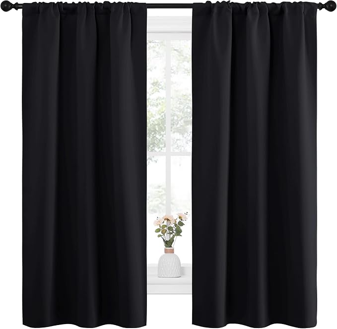 NICETOWN Black Out Curtain Panels