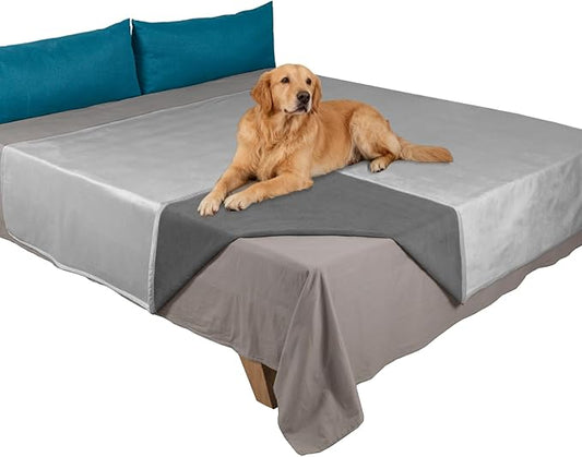 Ameritex Pet Bed Blanket Reversible 100% Waterproof Velvet Super Soft for Sofa and Bed
