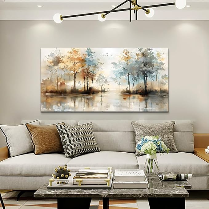 Lapremoly Large Wall Decor For Living Room Framed Wall Art for Bedroom Abstract