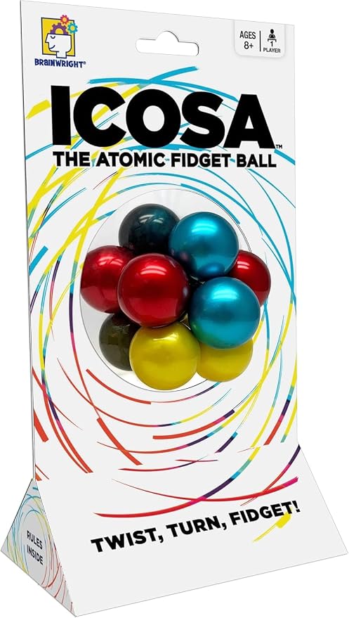 Brainwright - ICOSA - The Atomic Fidget Ball - Twist, Turn, Fidget!