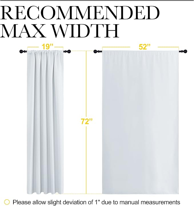 NICETOWN Bedroom Window Curtain Panels